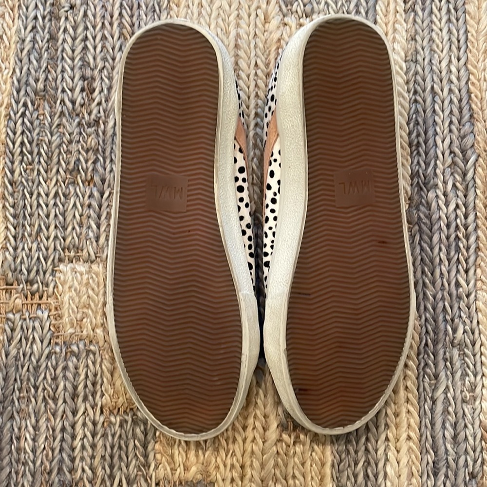 Madewell White and Pink Polka Dot Sneakers - Picture 6 of 8